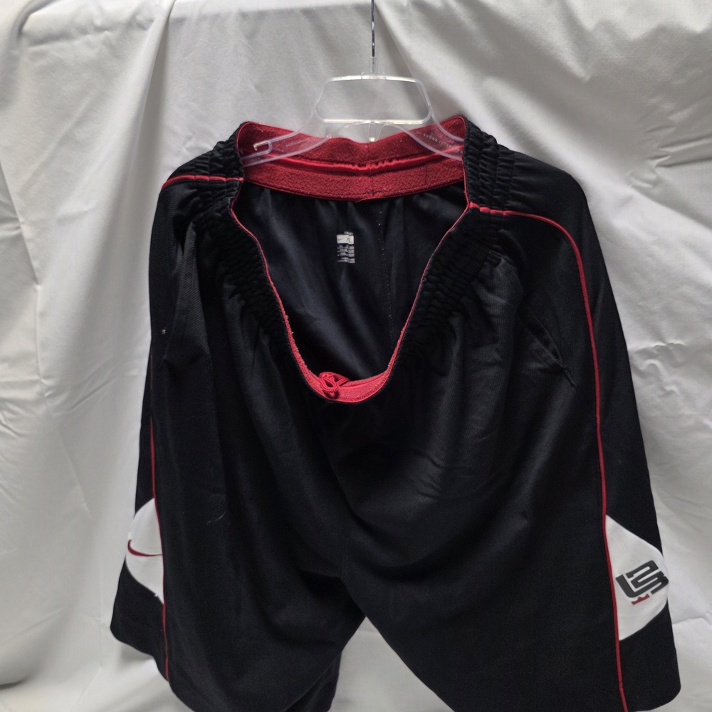 LS Black and Red Athletic Men's Shorts